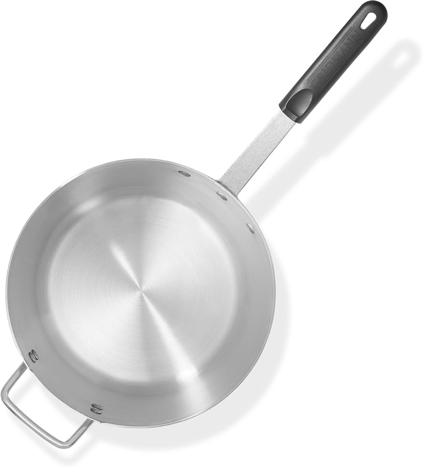 GRIDMANN Aluminum Sauce Pan & Silicone Handle, NSF Professional Cookware