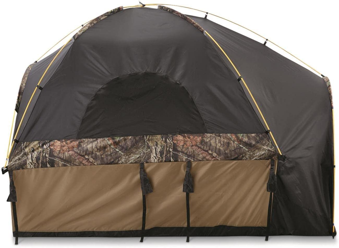 Guide Gear Aluminum Frame Premium Pickup Truck Bed Tent for Camping and Hunting, Outdoors, Bathtub Floor, Cabin Access, Full Size 92 x 60 x 64 inch