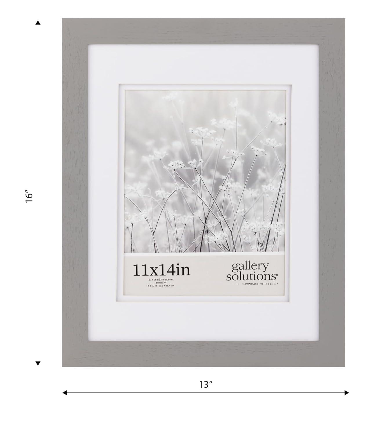 Gallery Solutions Wall Mount Double Airfloat Mat Picture Frame