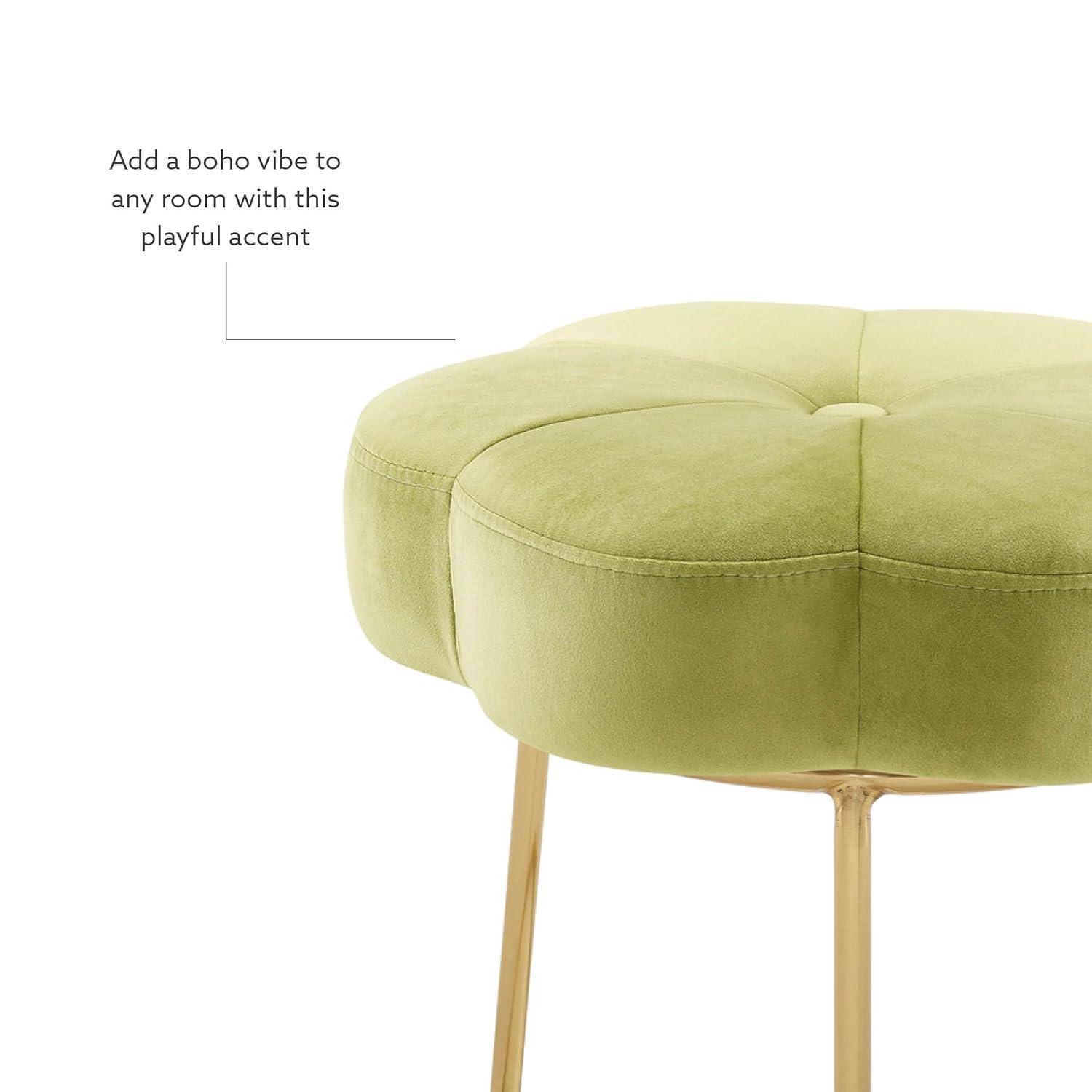 Ciara Flower Cushioned Vanity Stool