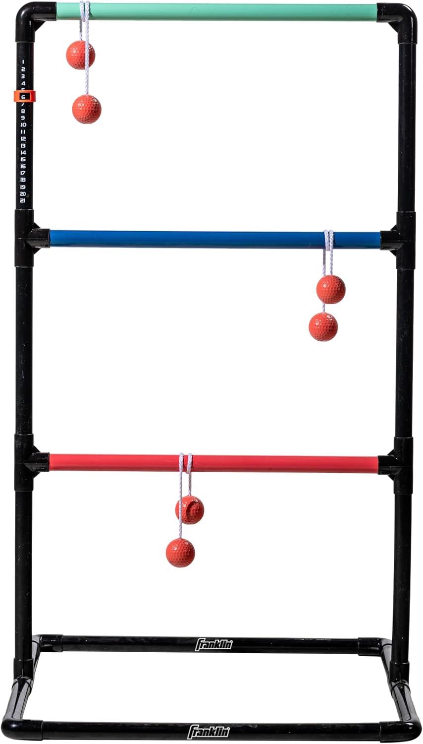 Franklin Sports Ladder Ball Lawn Game Set - Outdoor Lawn Game - Includes 2 Targets + 6 Toss Bolas