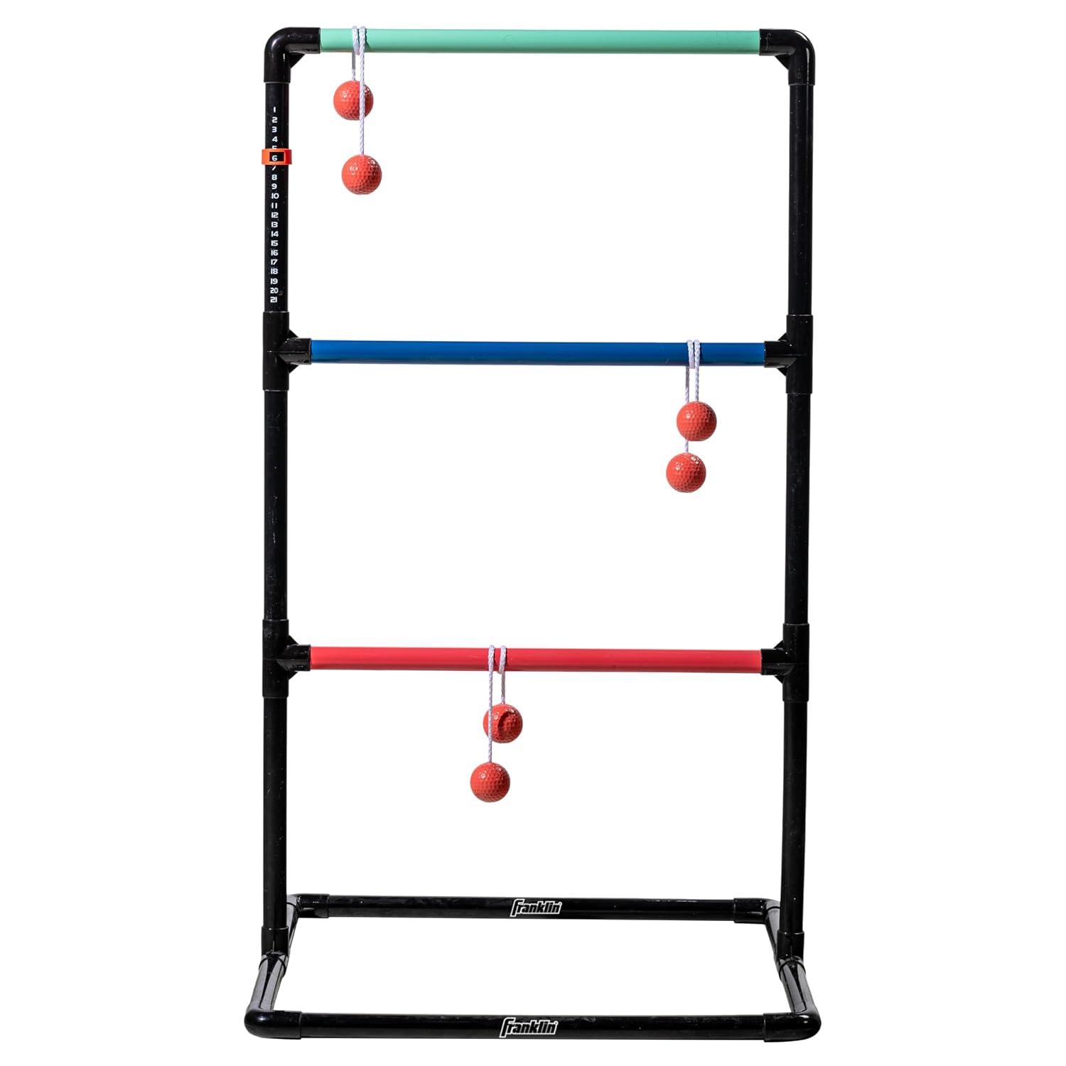 Franklin Sports Ladder Ball Lawn Game Set - Outdoor Lawn Game - Includes 2 Targets + 6 Toss Bolas