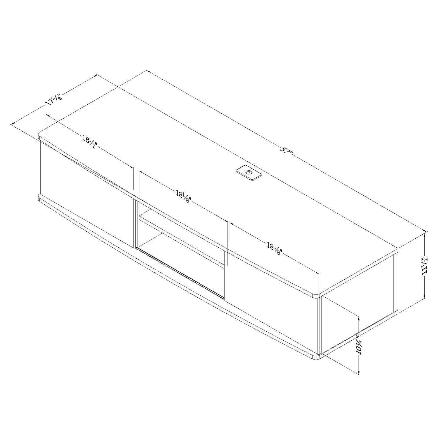 Agora Floating TV Stand for TVs up to 65"