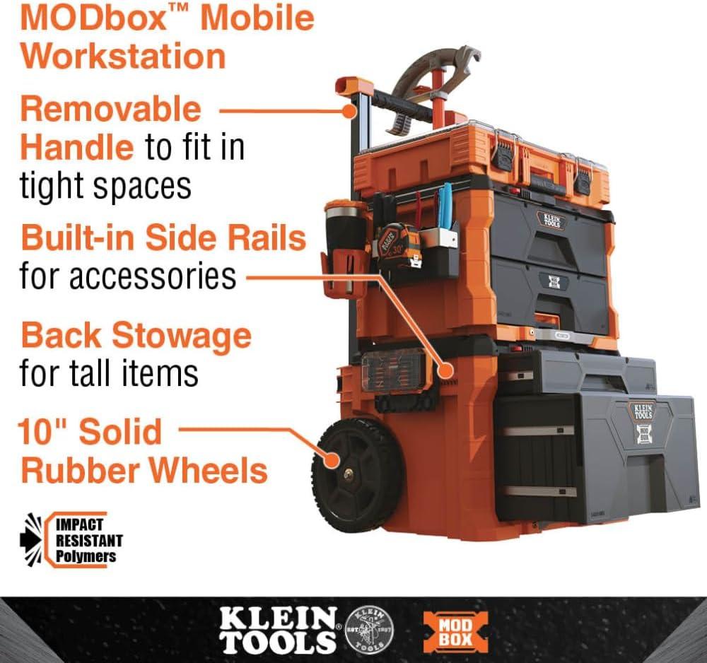 Klein Tools 54801MB MODbox Two Drawer Rolling Tool Box