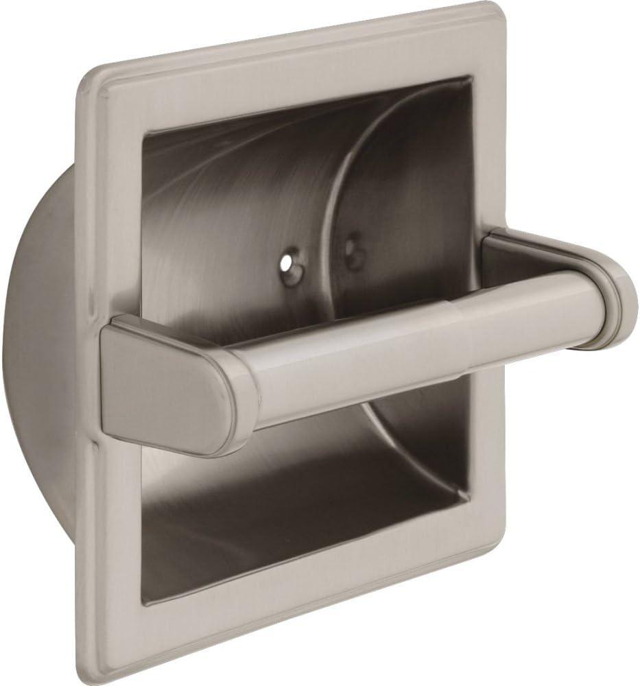 Delta Faucet 45072 Commercial Recessed Spring Rod Tissue Holder - Nickel