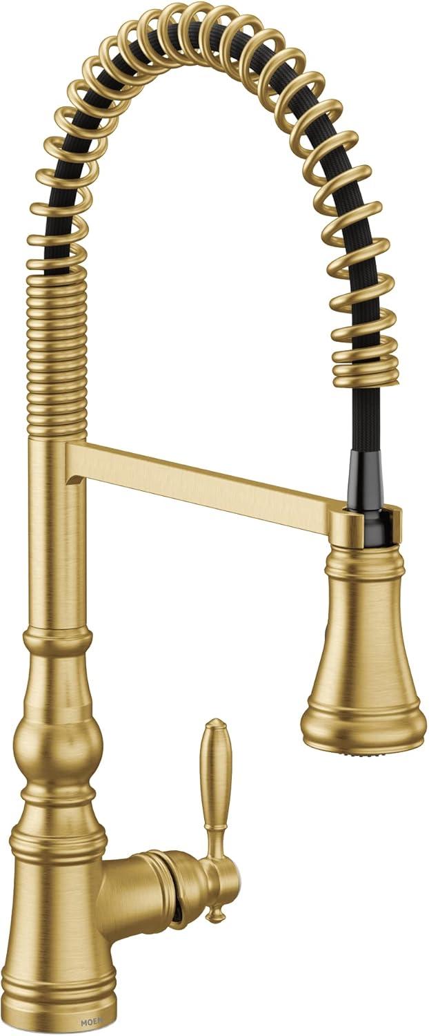 Moen Weymouth Pre-Rinse Spring Pull-Down Single Handle Kitchen Faucet
