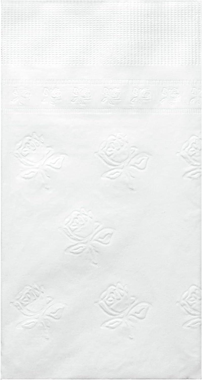 GUSTO 2-Ply Party Napkins Disposable Dinner Napkins Paper Towels, White 300-Pack