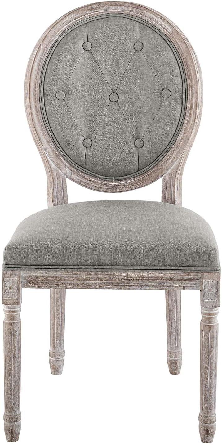 Modway Arise Vintage French Upholstered Fabric Dining Side Chair