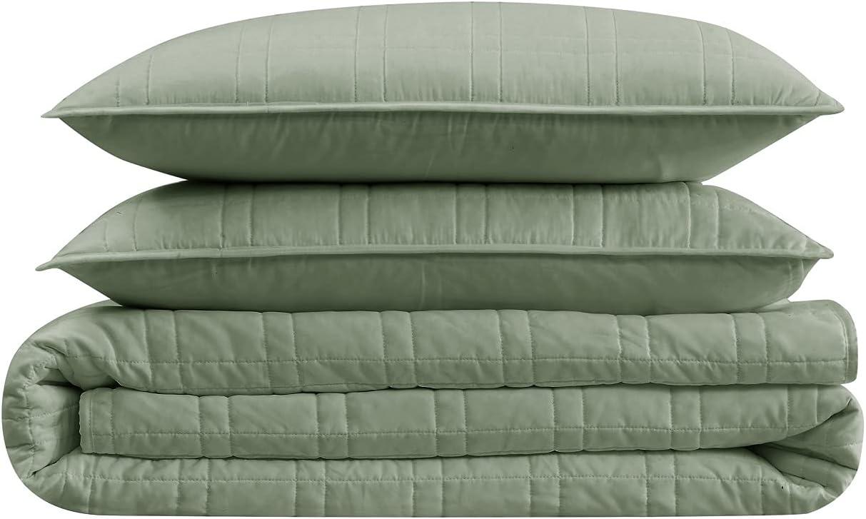 Heritage Solid Quilt Set - Cannon