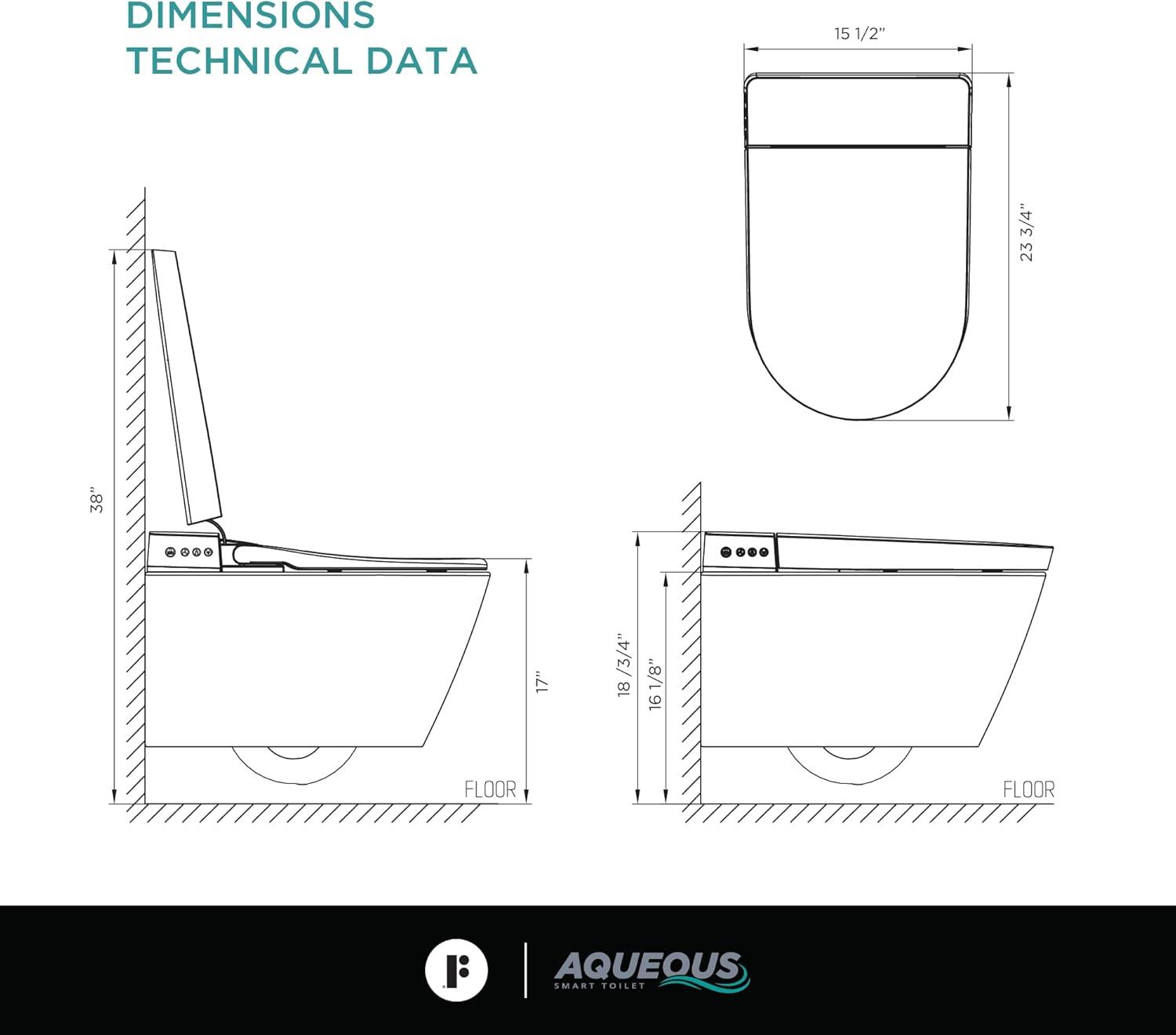 Smart Wall Mounted Toilet and Bidet