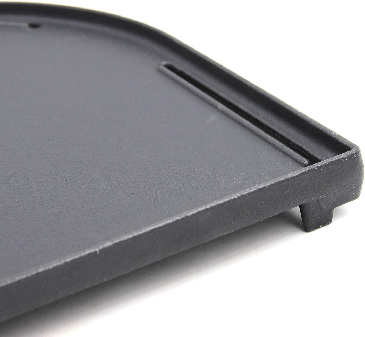 Cast Iron Half Grill Cooking Griddle for Coleman RoadTrip Swaptop Grills LX LXE LXX, Non-Stick Flat Cooking Pan BBQ Accessories, 1 Pack