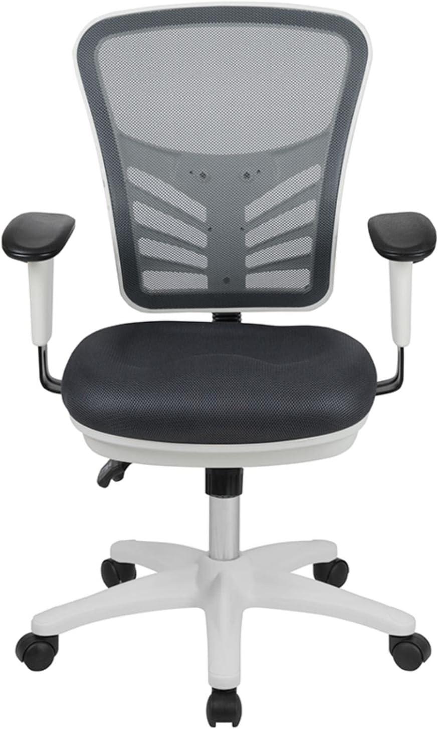 Flash Furniture Mid-Back Mesh Multifunction Executive Swivel Ergonomic Office Chair with Adjustable Arms