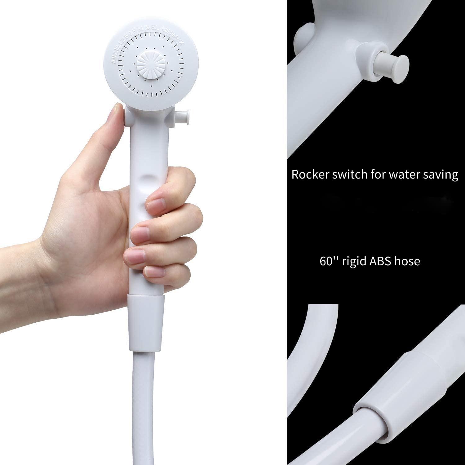 Laguna Brass RV/Motorhome Two Handle Non-Metallic Shower Diverter with Matching Hand Held Shower Set 3220AWT/4120WT