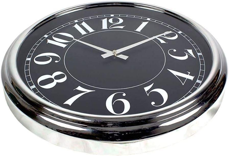 Poolmaster 16 Inch Indoor Outdoor Mod Patio Garden Wall Decorative Clock, Black