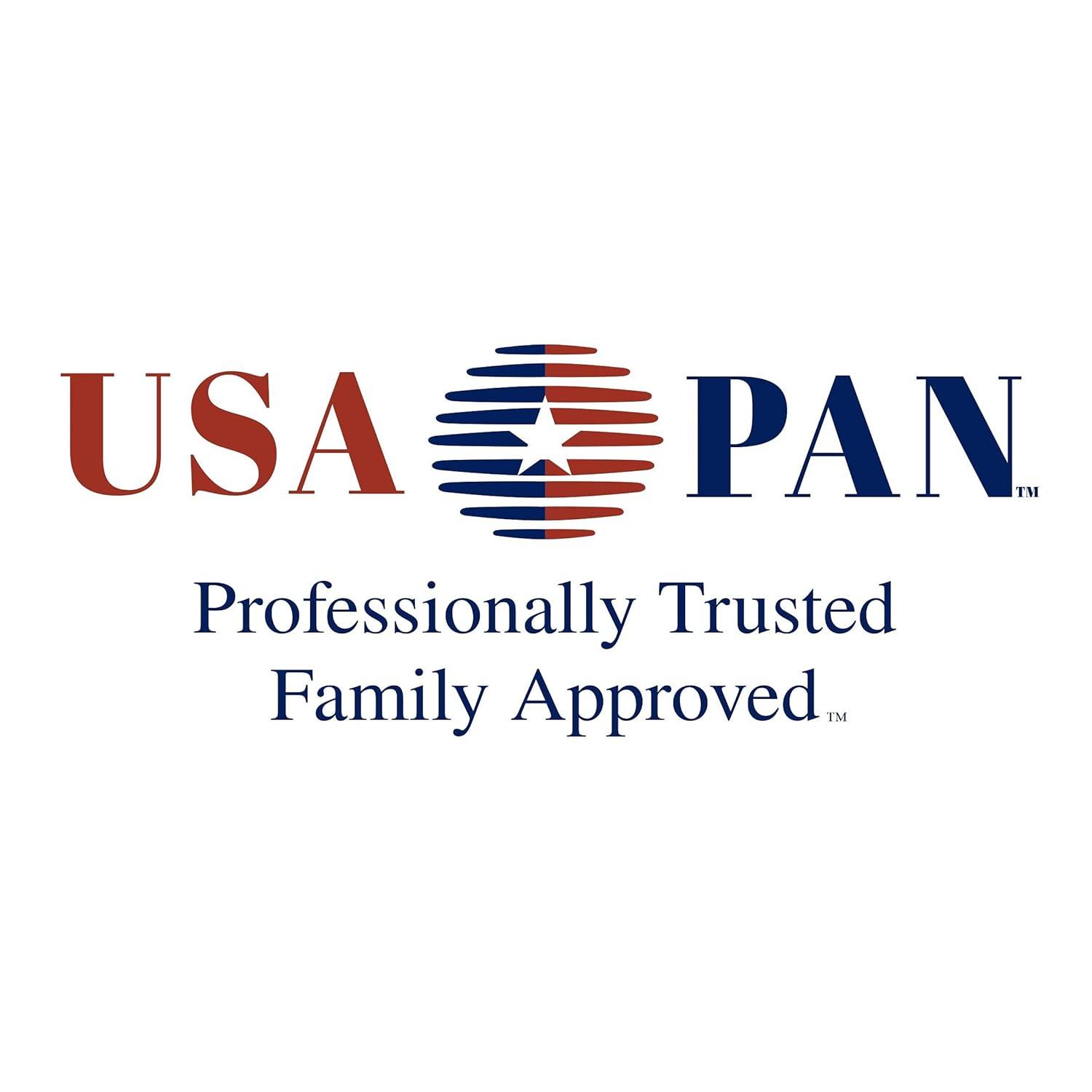 USA Pan Nonstick Round Cake Pan, Set of 3, Large, Aluminized Steel