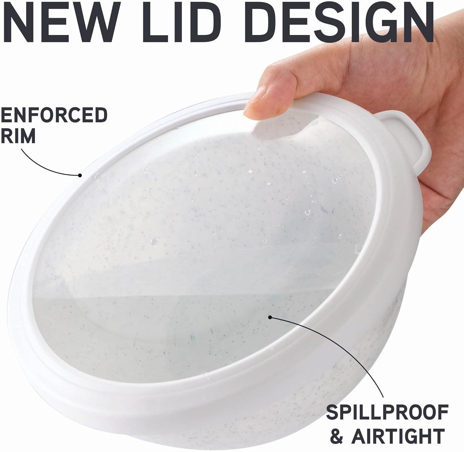 WRIWON 12 Piece Nesting Bowls Set includes 6 Prep Bowls and 6 Lids