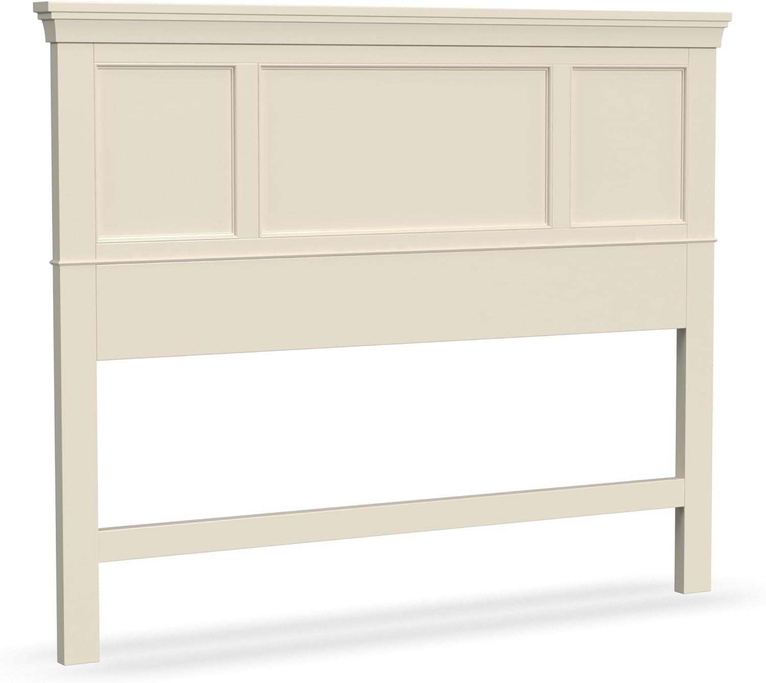 Homestyles Naples Traditional Wood Queen Headboard in Off White