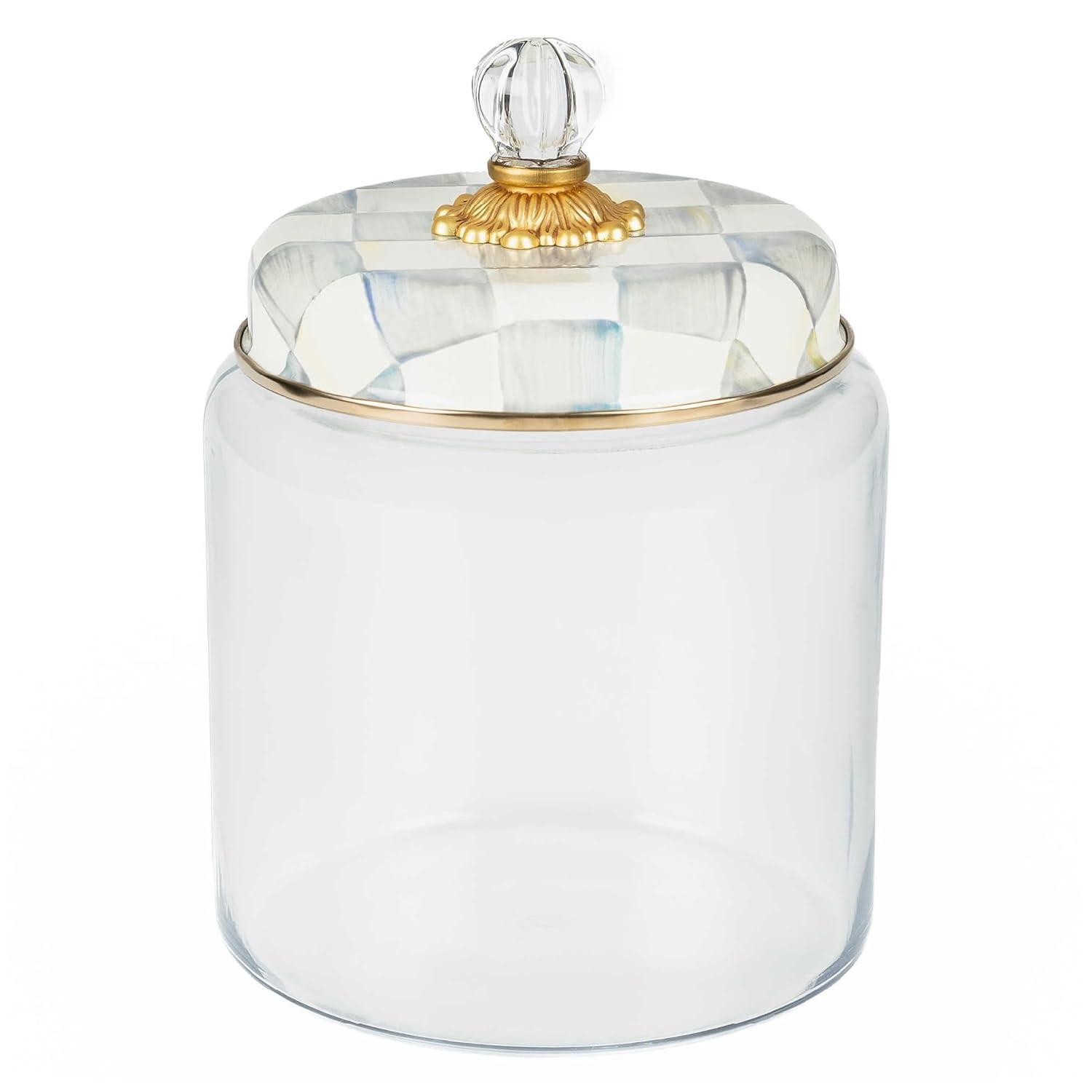 MacKenzie-Childs Sterling Check® Kitchen Canister