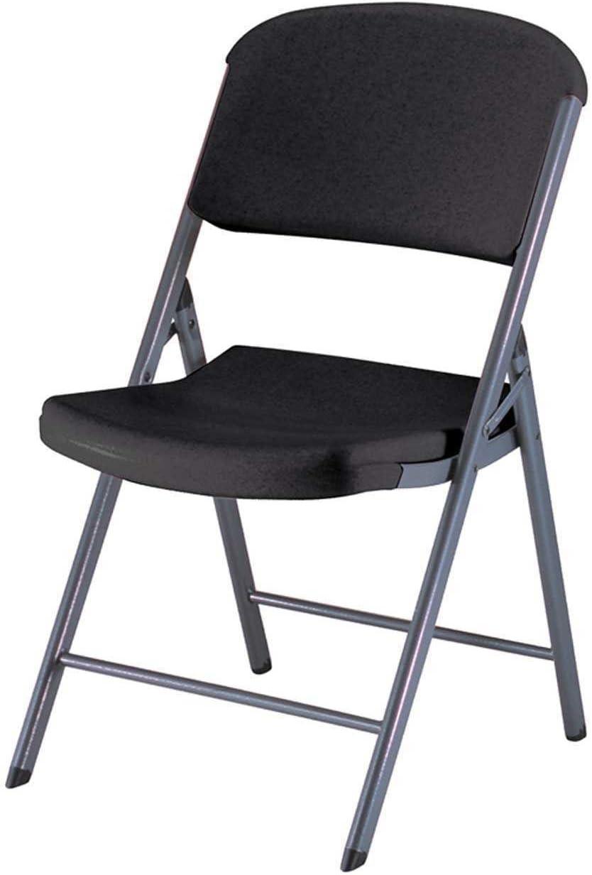 Lifetime Folding Chair, Indoor/Outdoor Commercial, Adult, Black, 4 Pack (80187)