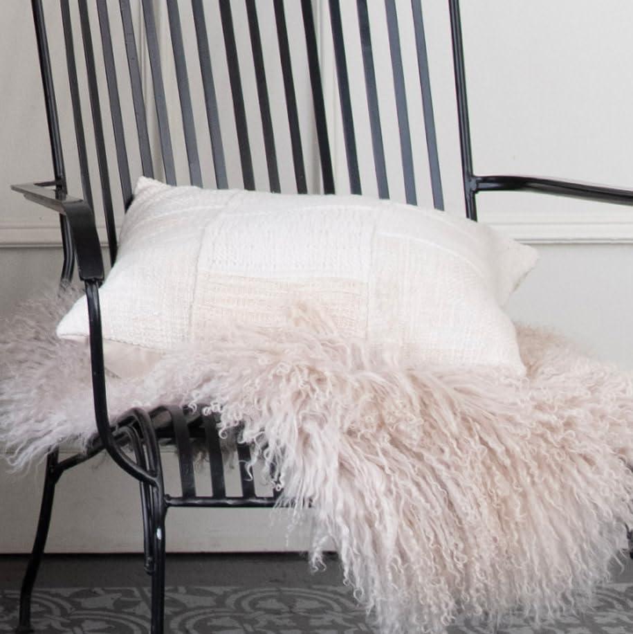 Bloomingville 18 Inches Square Cotton Patchwork Pillow