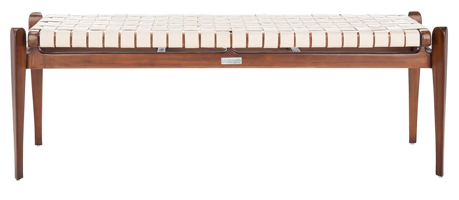Kenan Genuine Leather Bench