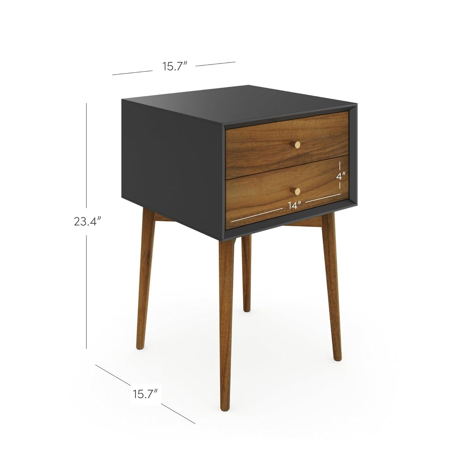 Harper Wood Nighstand With Storage