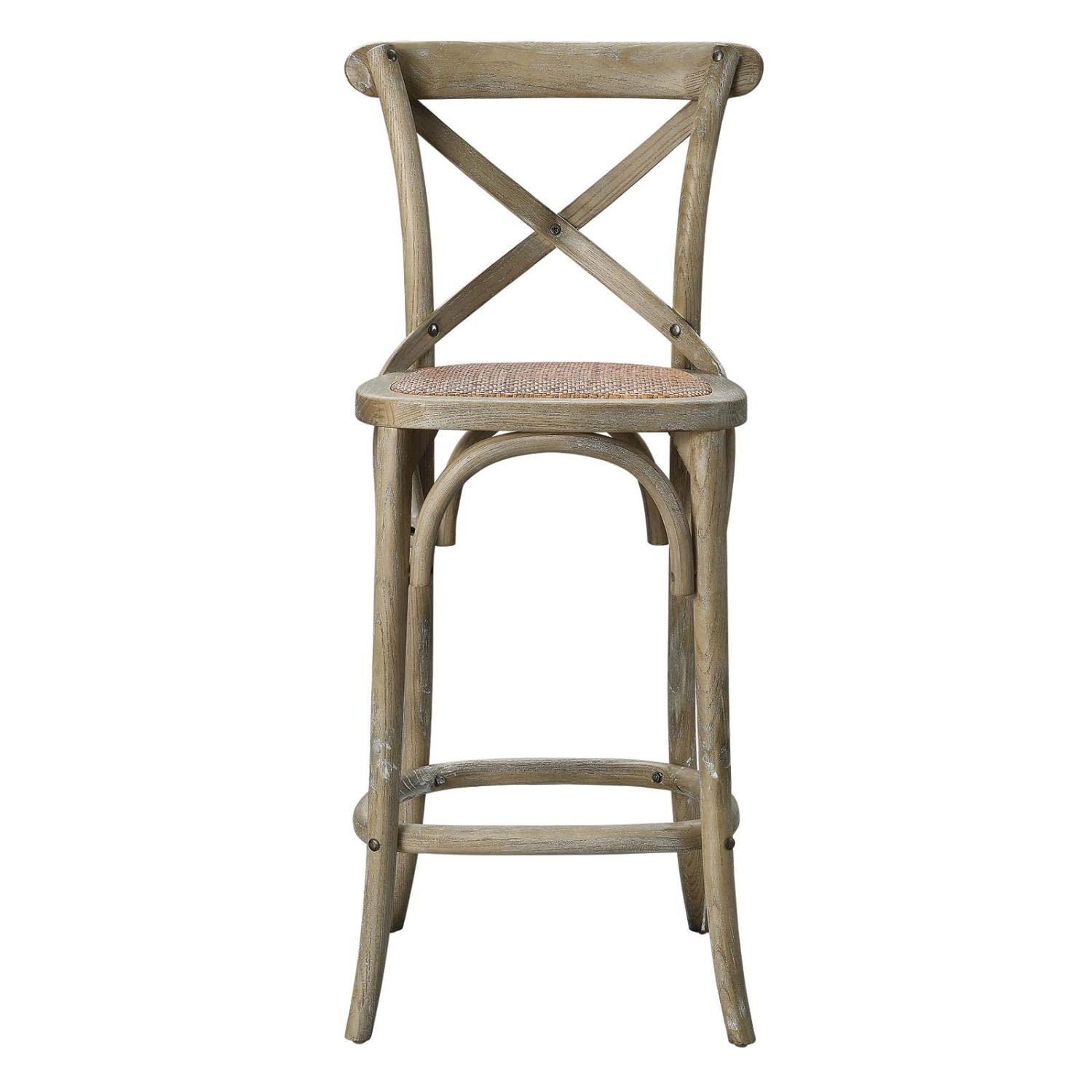 Modway Gear Counter Stool with Gray Finish EEI-5667-GRY