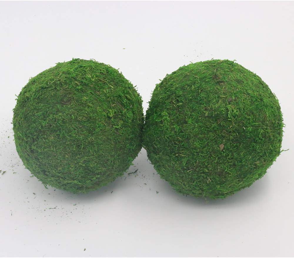 Nice purchase Handmade Natural Green Plant Moss Balls Decorative for Home Party Display Decor Props (6 in)