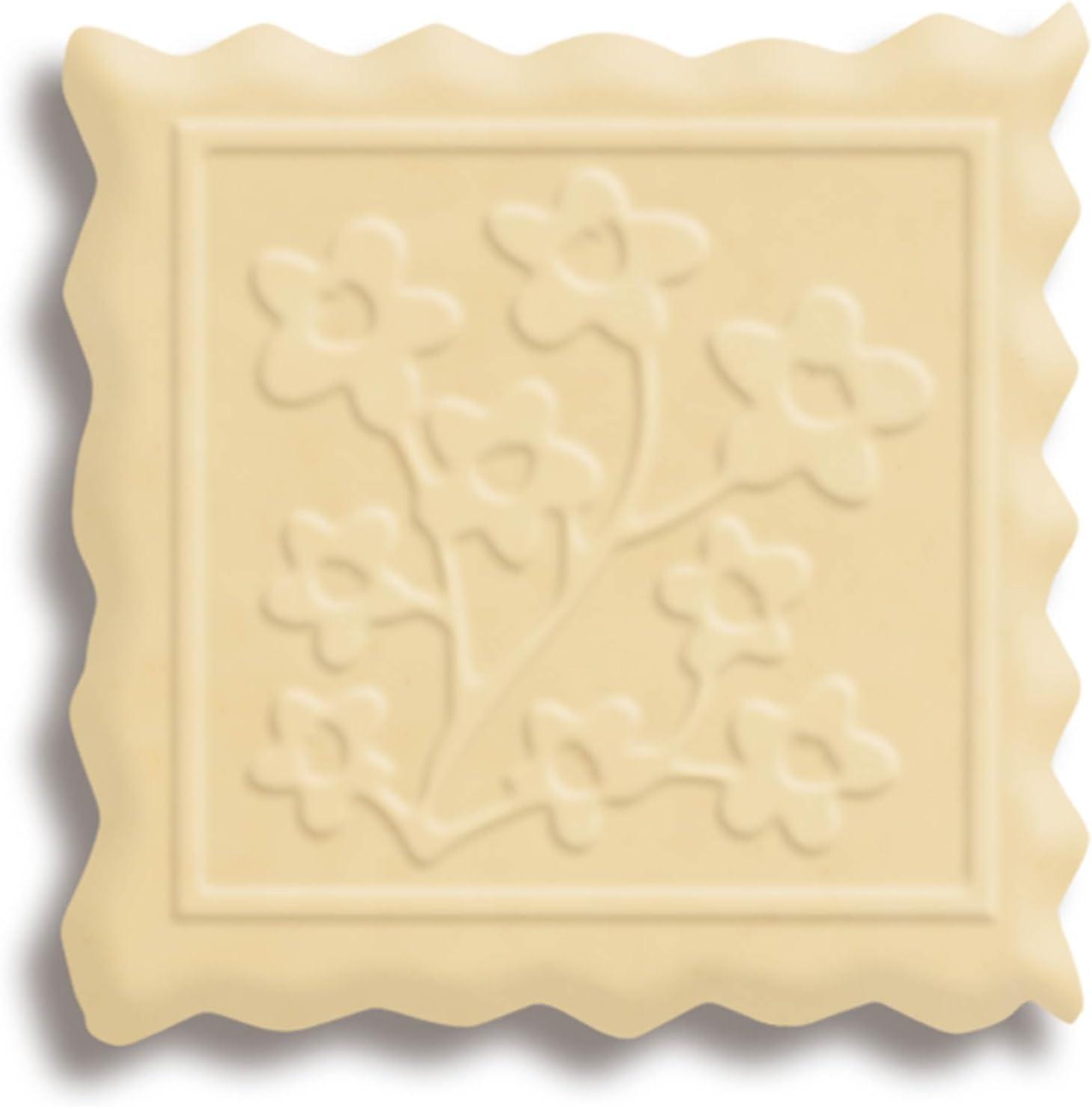 Mrs. Anderson's Baking Mini Embossing Rolling Pin, Spring Flowers Design, Poplar Wood and Chrome-Plated Iron