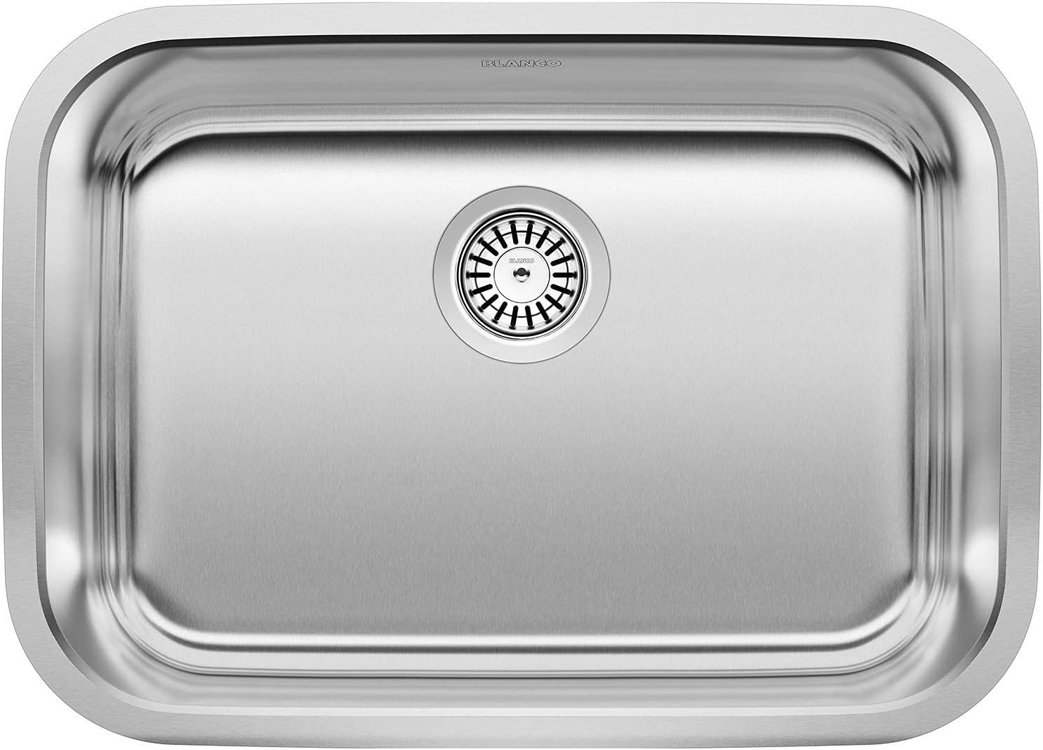 Stellar 25" Single Bowl Stainless Steel Undermount Kitchen Sink