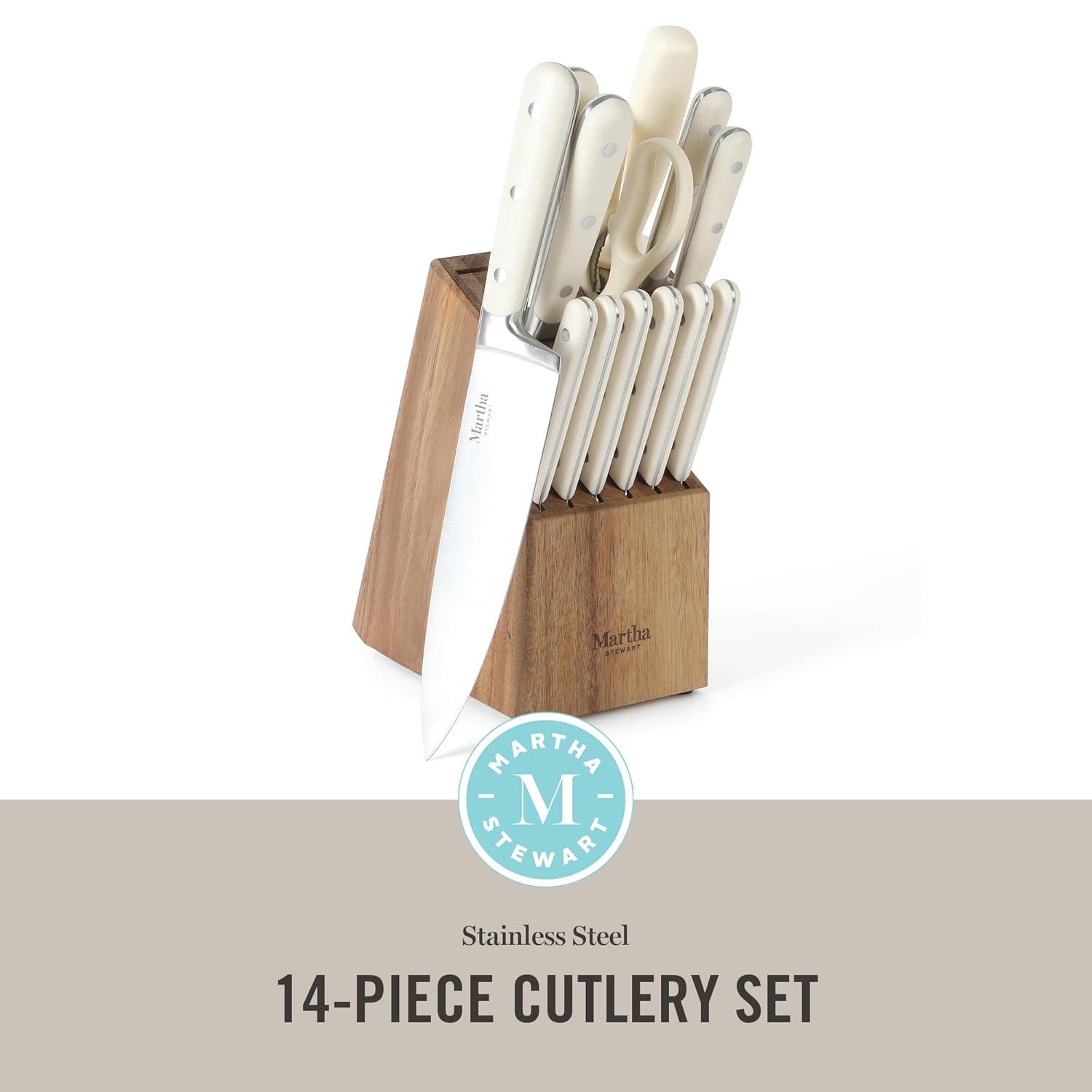 Martha Stewart 14 Piece Knife Block Set & Reviews | Wayfair