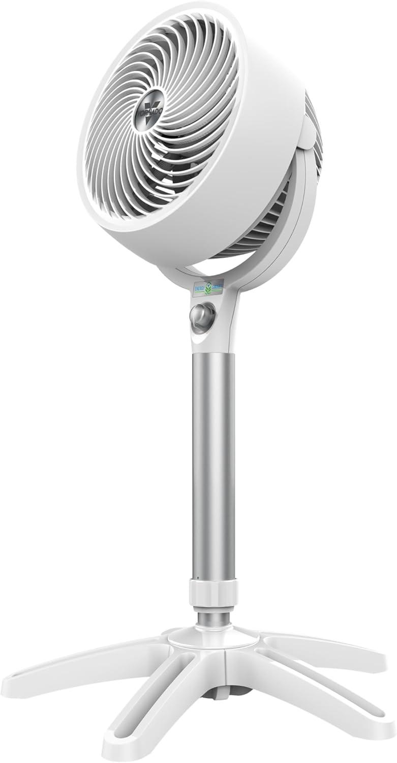 Vornado 683DC Energy Smart Medium Pedestal Air Circulator Fan with Variable Speed Control, White