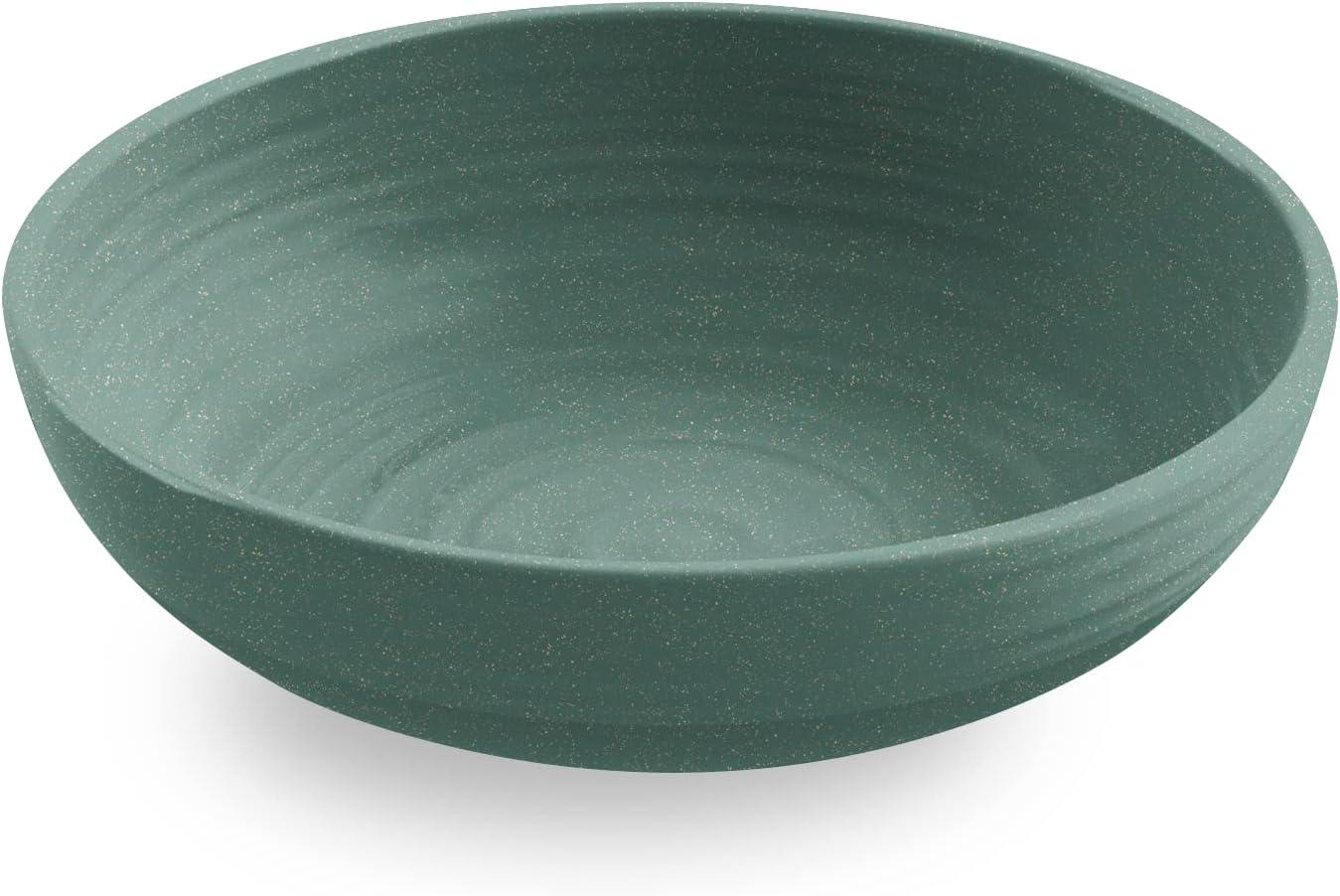Teal Ceramic 8" Low Bowl Set for Indoor/Outdoor Use