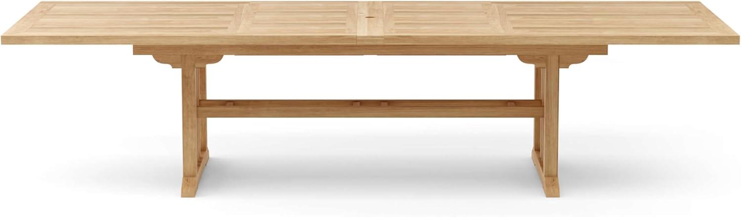 Anderson Teak  Sahara 126 in. Rectangular Double Extension Table