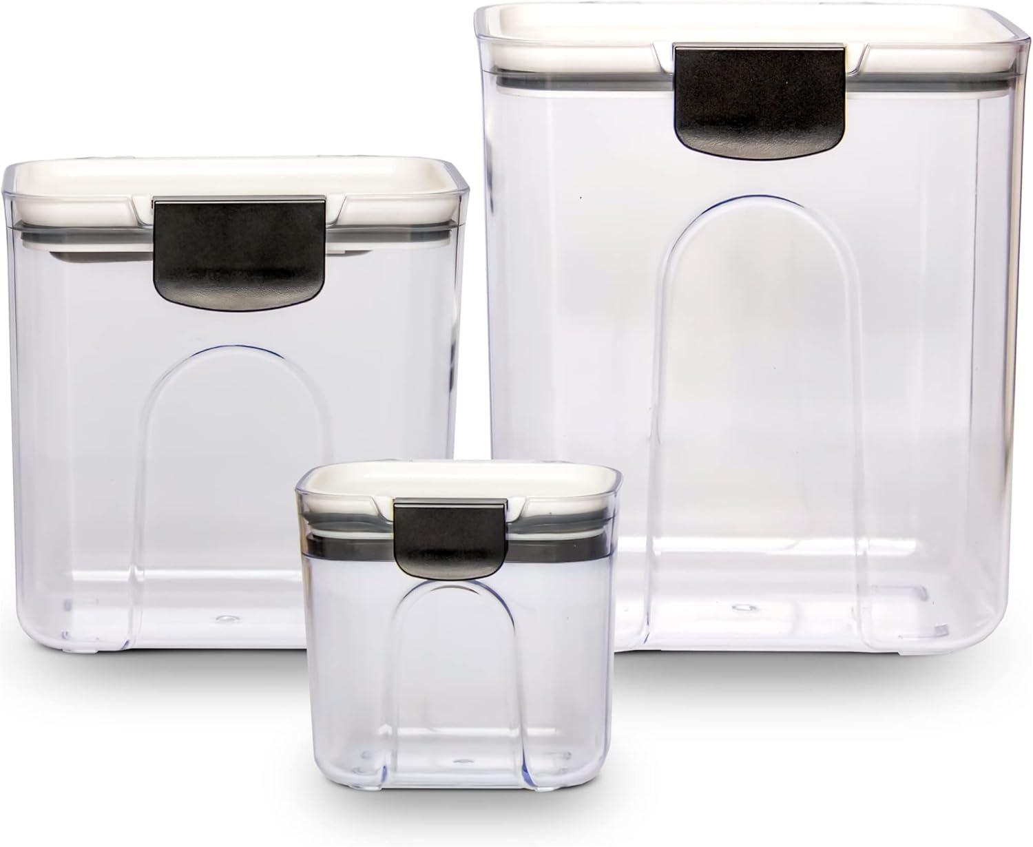 Clear BPA-Free 3-Piece Airtight Food Storage Container Set