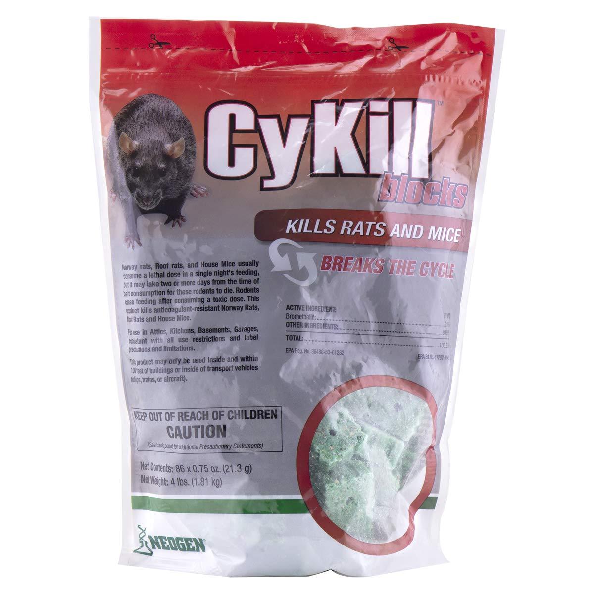 CyKill 4 lb Green Bromethalin Rodenticide Blocks