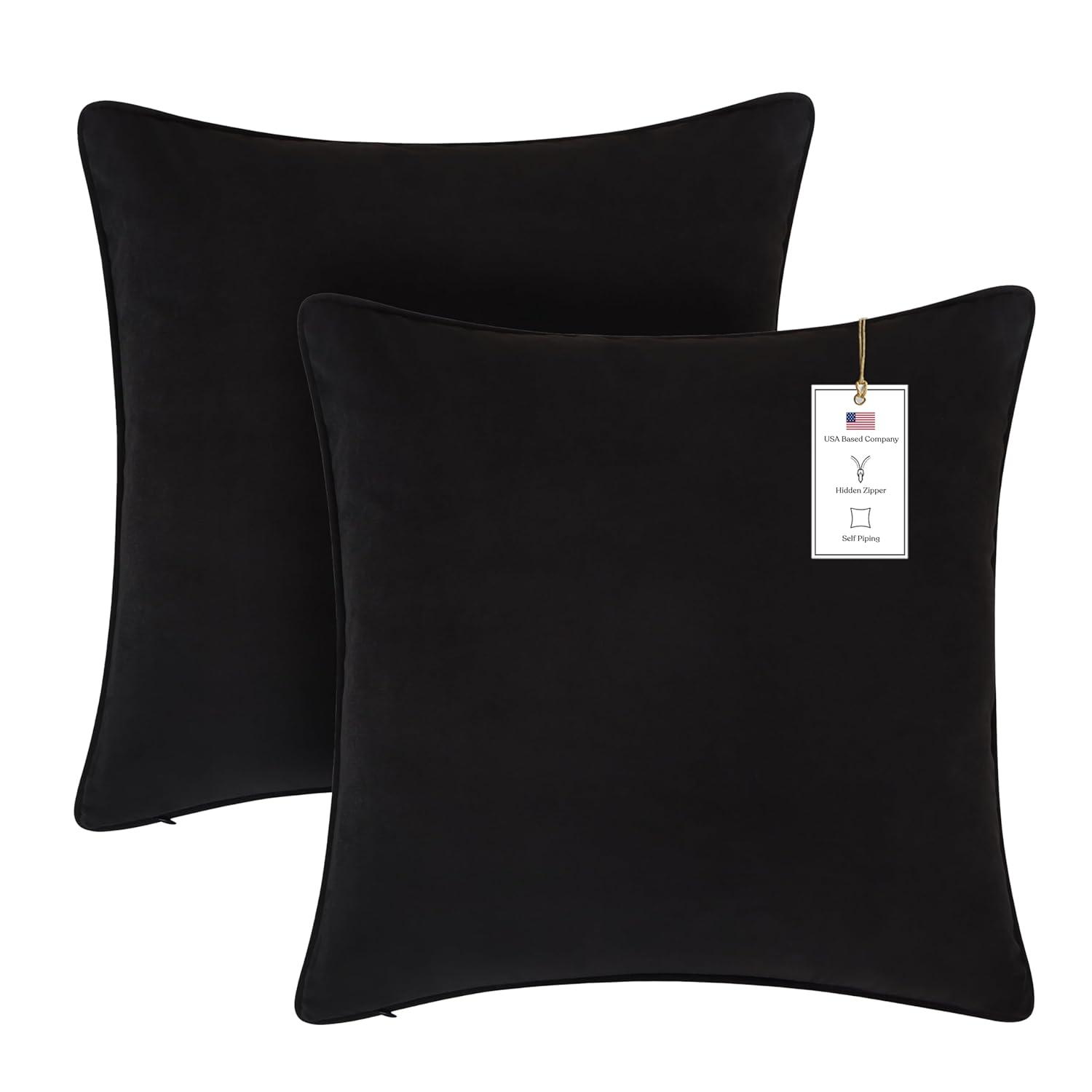 A1 Home Collections LLC Velvet Pillow Cover (Set of 2)