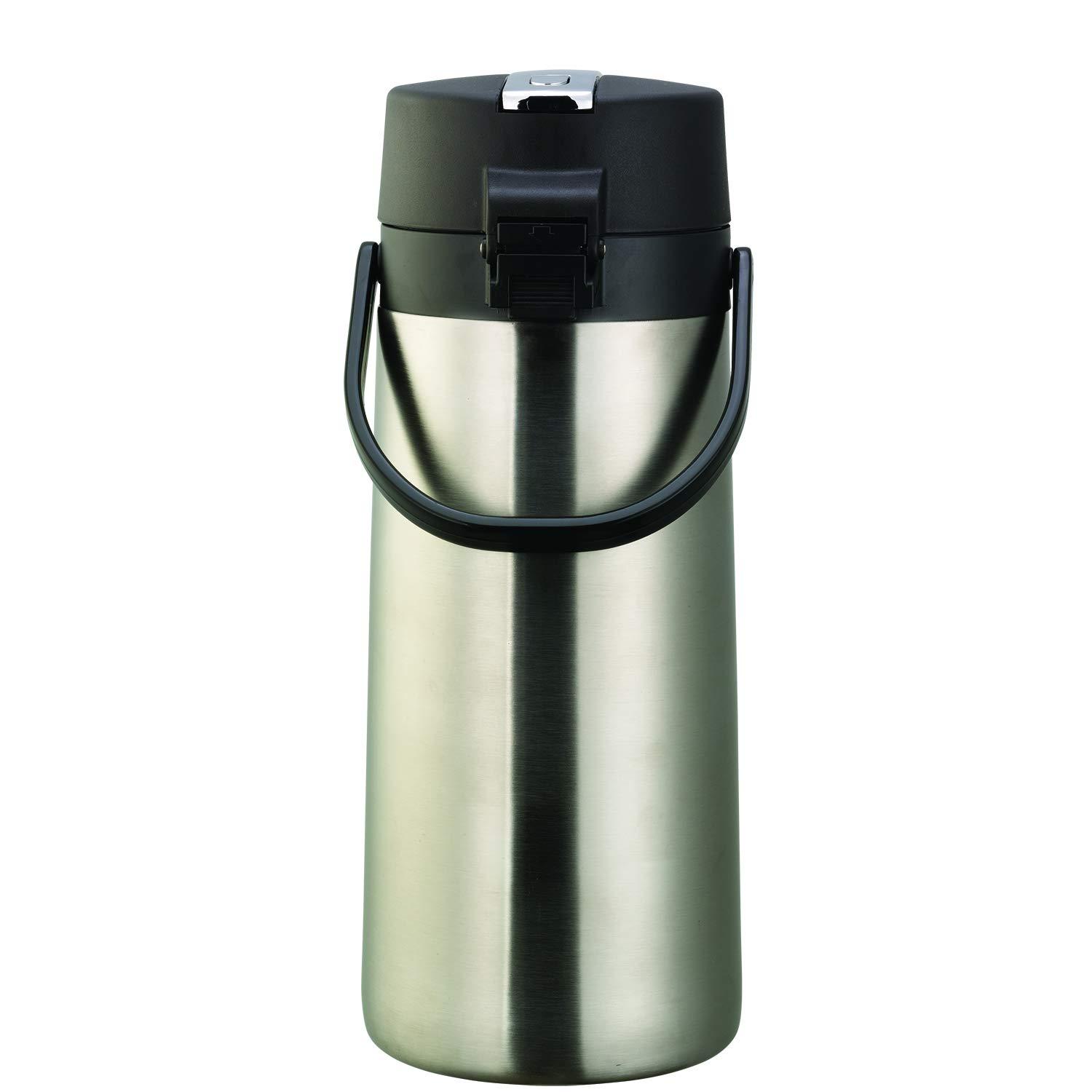 Service Ideas Stainless Steel 12.68 Cup Airpot with Lever Lid