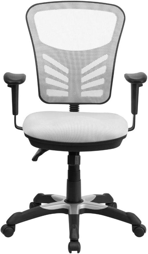 Flash Furniture Mid-Back Mesh Multifunction Executive Swivel Ergonomic Office Chair with Adjustable Arms