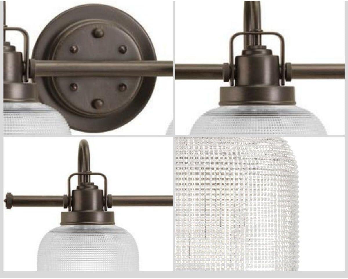 Rosser 4 Light Ribbed Dimmable Vanity Light