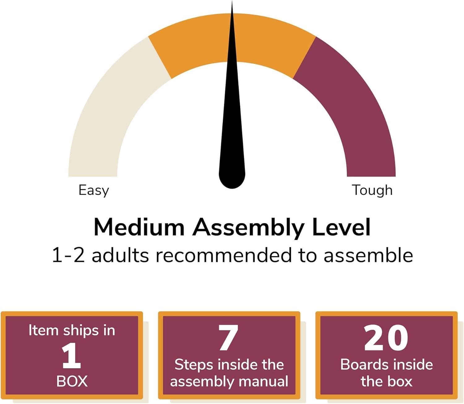 Flipper by Ollie & Hutch Harbor 50 - 75 Gallon Aquarium or Terrarium Tank Stand, Black