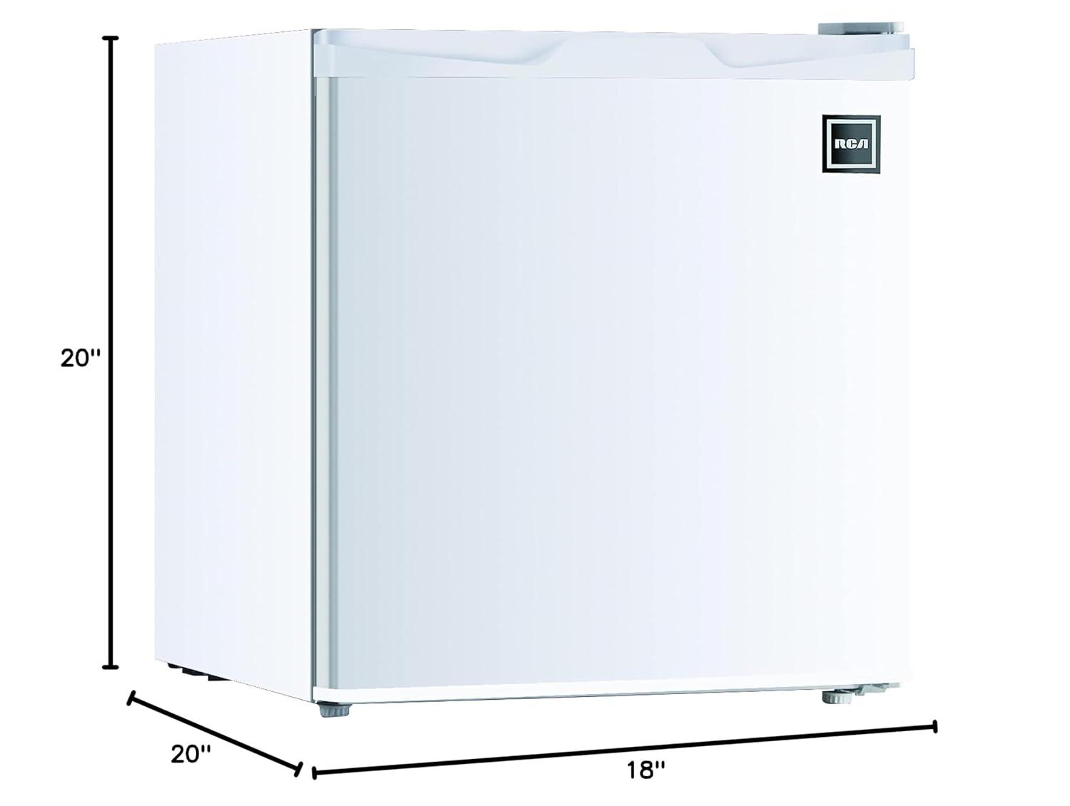 RCA RFR115-White 1.6 Cubic Foot Fridge, White