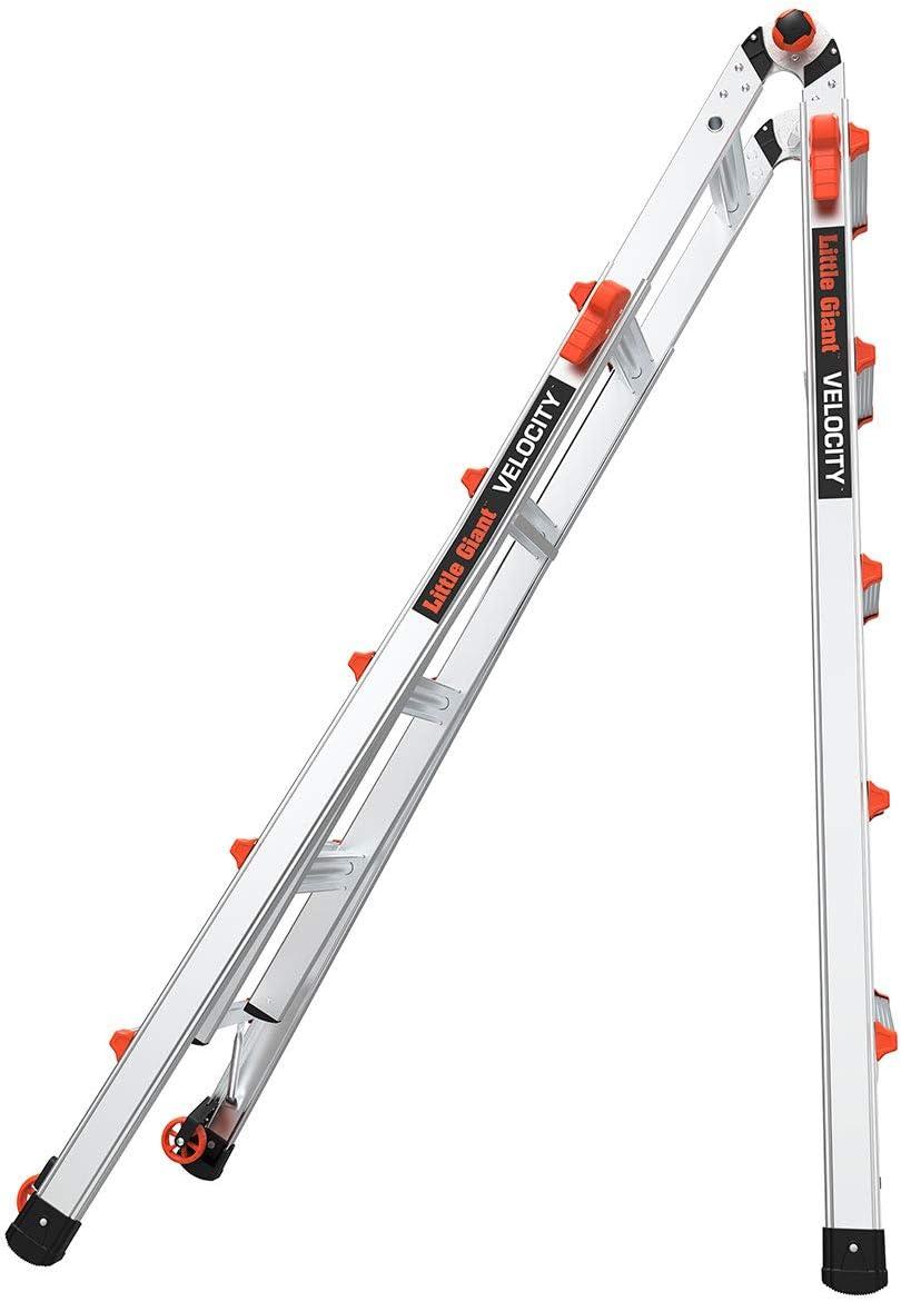 Velocity 22 Ft Aluminum Multi-Position Ladder with Wheels