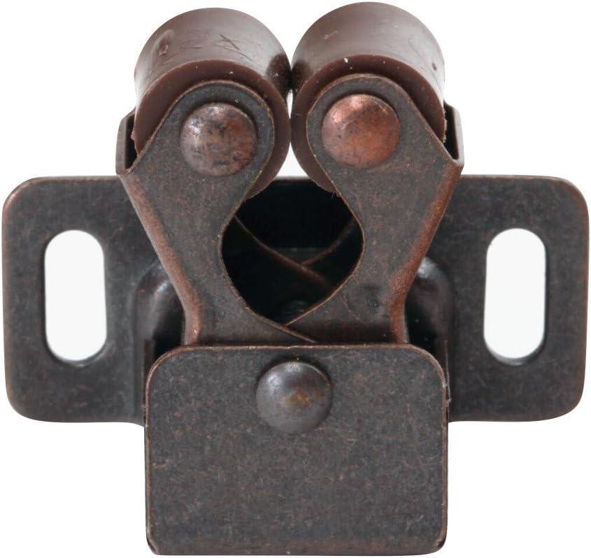 Brown Oil-Rubbed Bronze Steel Roller Catch Latch Set