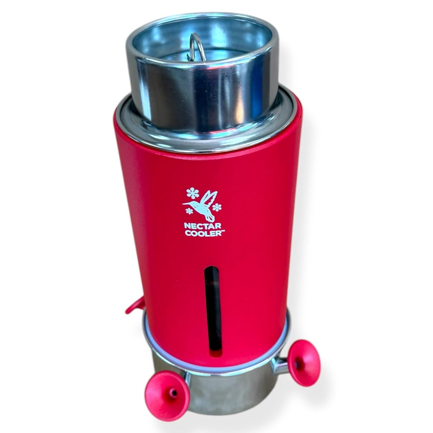 Insulated Hummingbird Feeder Keeps Nectar Cooler & Fresh Longer