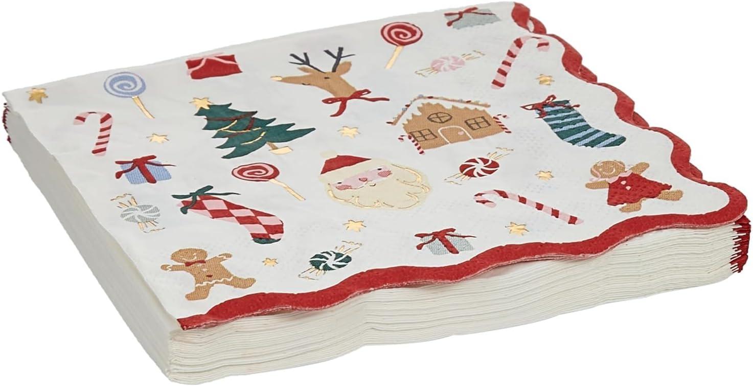 Meri Meri Jolly Christmas Small Napkins (Pack of 16)