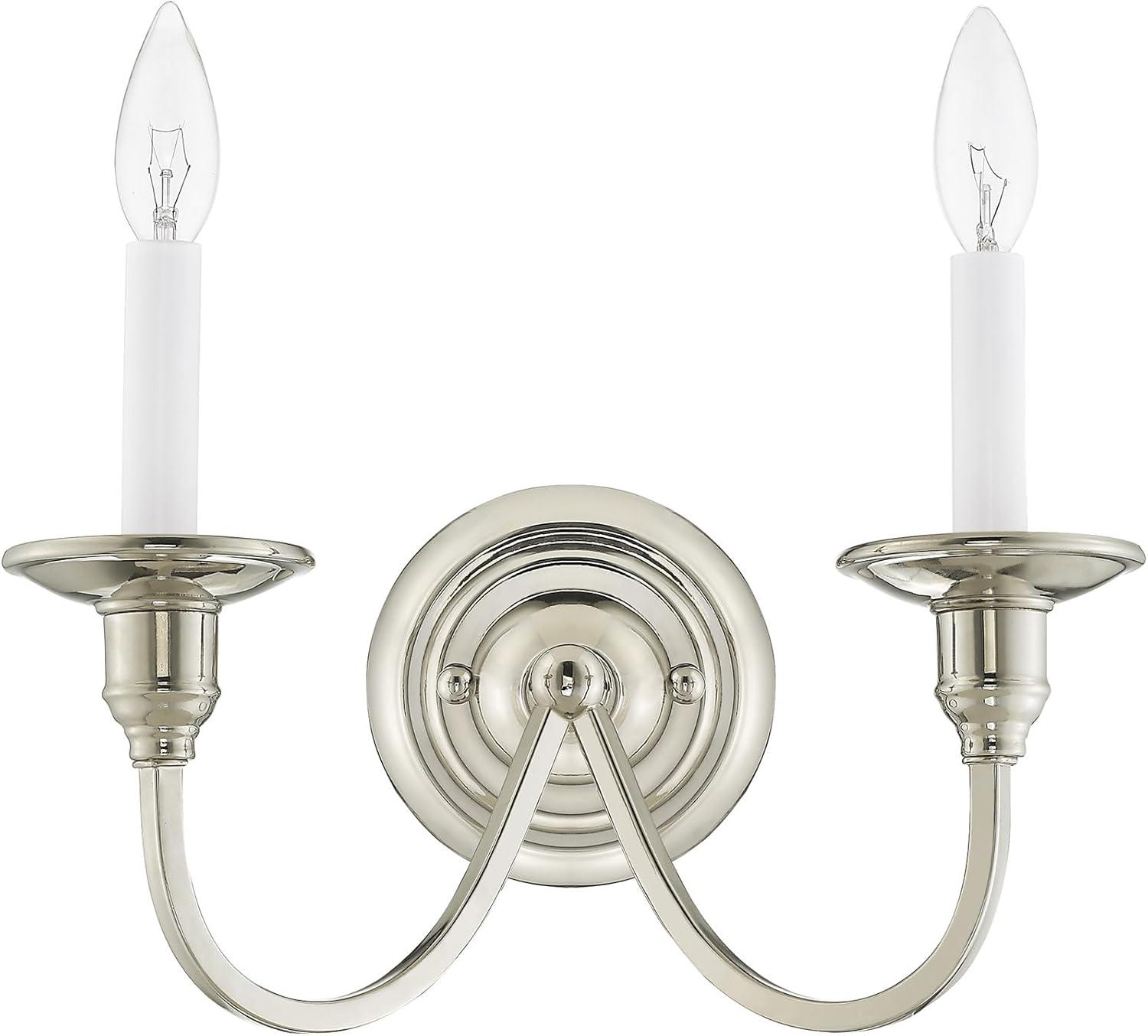 Livex Lighting Cranford 2 - Light Wall Light in  Polished Nickel