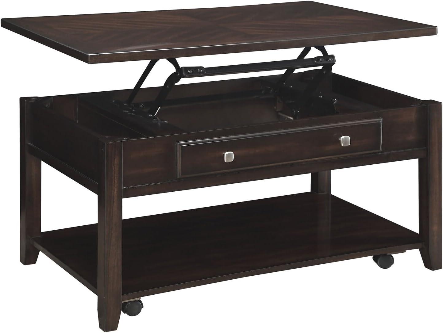 Bradford Rectangular Lift Top Coffee Table Walnut