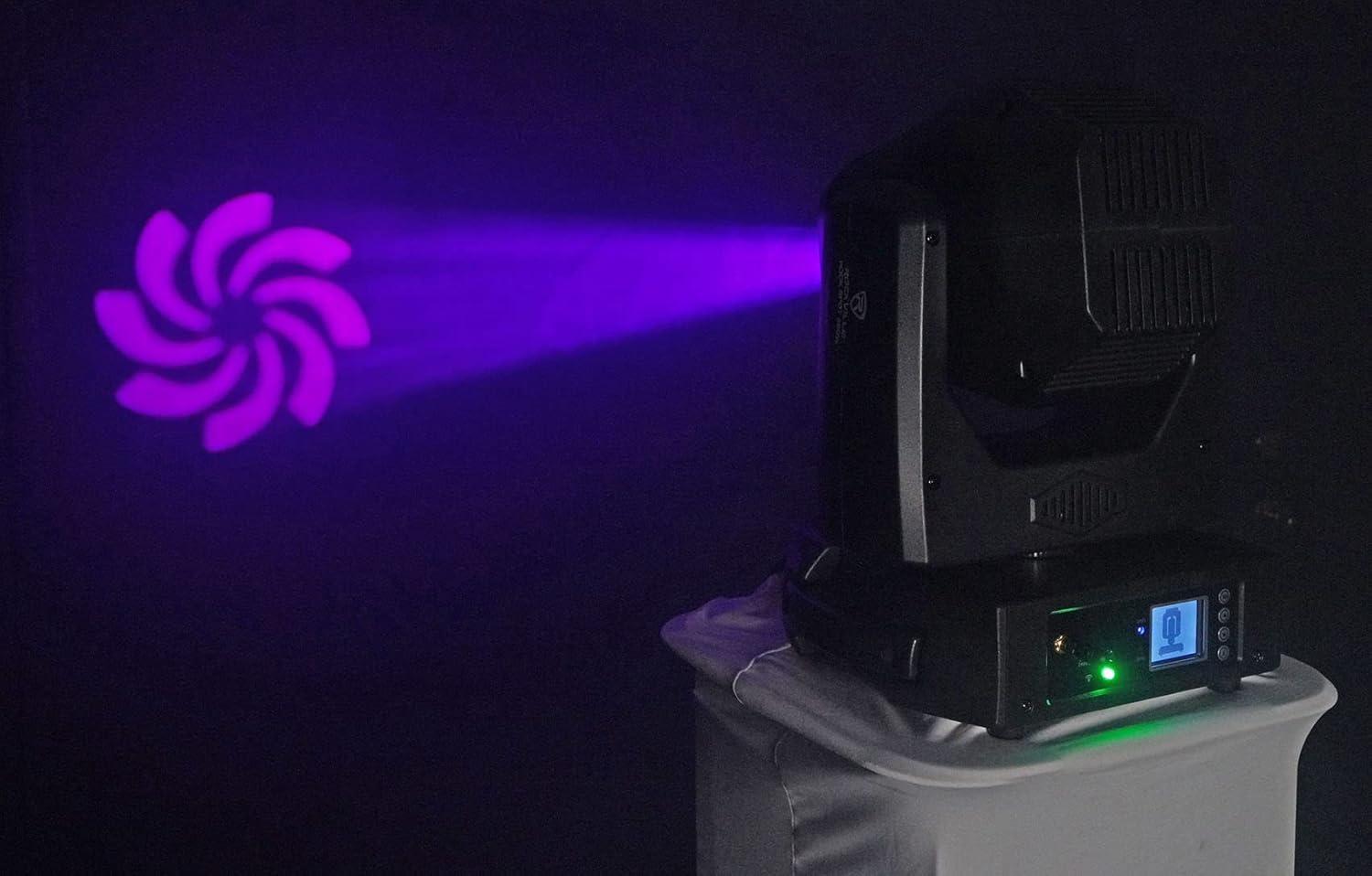 Rockville ROCK SPOT 260W DJ Moving Head Spot Light w/ Wireless DMX+Rolling Bag