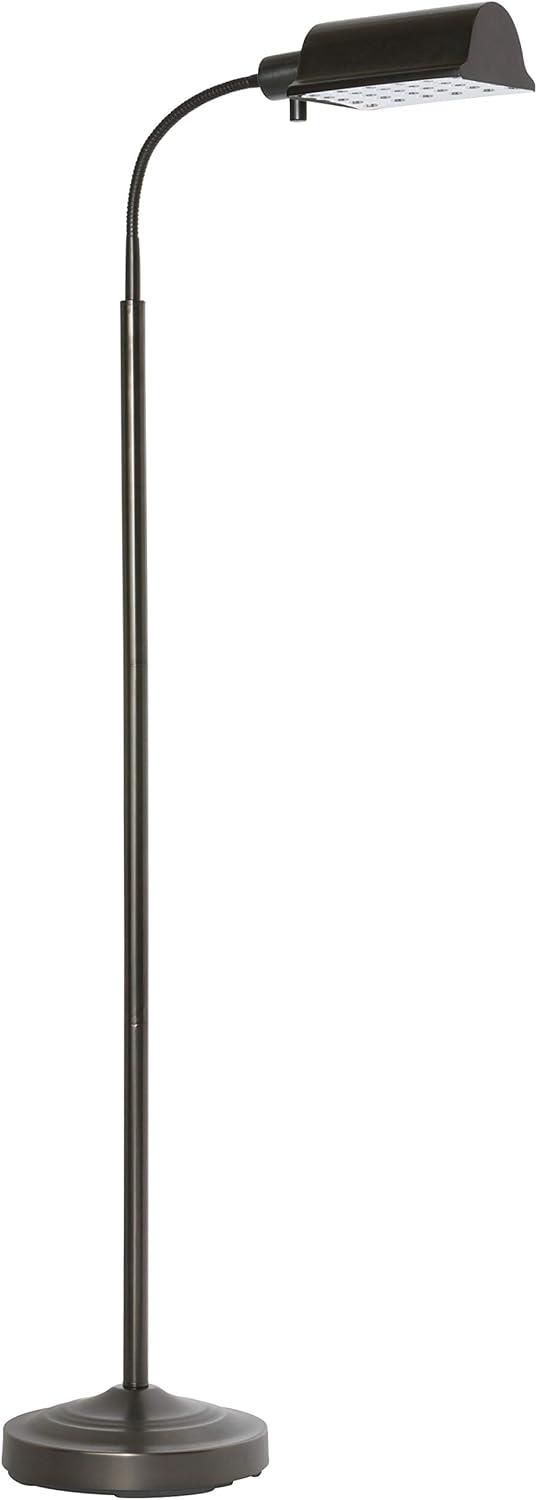 Daylight24 30-Light Traditional Floor Lamp with Brushed Nickel Shades